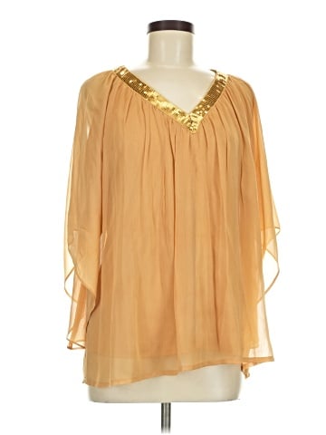 Rose + Olive 3/4 Sleeve Blouse (view 1)