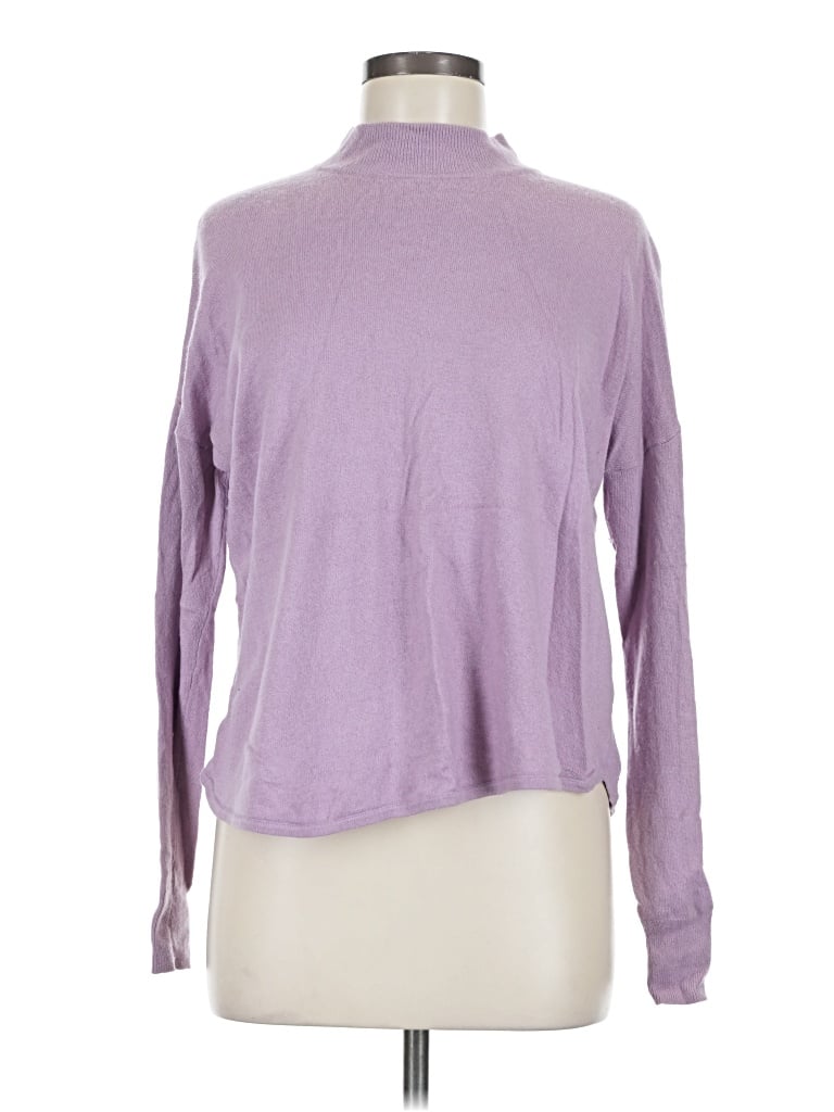 Pre-owned Madewell Turtleneck Sweater In Purple