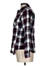 Sandra Ingrish 100% Cotton Plaid Burgundy Long Sleeve Button-Down Shirt Size L - photo 5