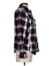 Sandra Ingrish 100% Cotton Plaid Burgundy Long Sleeve Button-Down Shirt Size L - photo 4