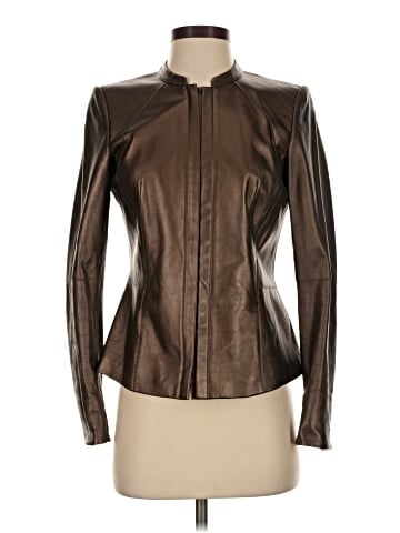 Lafayette 148 New York Leather Jacket (view 1)