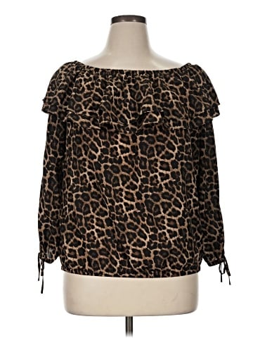 MICHAEL Michael Kors Long Sleeve Blouse (view 1)