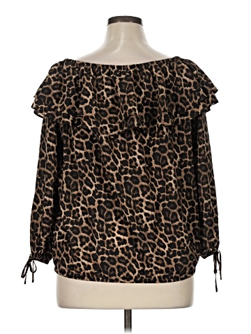 MICHAEL Michael Kors Long Sleeve Blouse (view 2)
