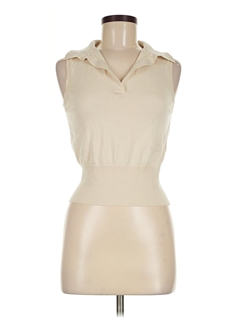 Pre-owned Club Monaco Sweater Vest In Tan