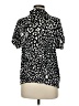 Weekends by Chico's 100% Cotton Animal Print Black Blazer Size Med (1) - photo 2