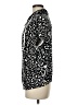 Weekends by Chico's 100% Cotton Animal Print Black Blazer Size Med (1) - photo 5