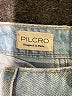 Pilcro 100% Cotton Metallic Gold Blue Jeans Size 25 waist - photo 3
