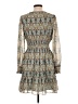 Max Studio 100% Polyester Paisley Gray Casual Dress Size L - photo 2