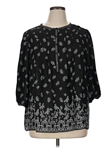 Max Studio 3/4 Sleeve Blouse (view 1)
