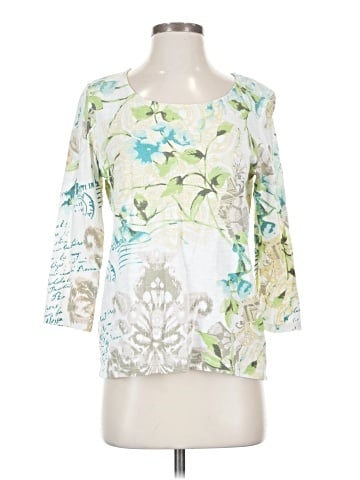 Chico's 3/4 Sleeve T-Shirt (view 1)
