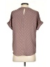 Shein Polka Dots Brown Short Sleeve Blouse Size 4 - photo 2