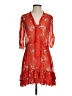 Nicholas 100% Silk Orange Cocktail Dress Size 2 - photo 1