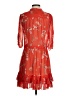 Nicholas 100% Silk Orange Cocktail Dress Size 2 - photo 2