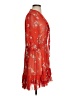 Nicholas 100% Silk Orange Cocktail Dress Size 2 - photo 4