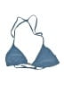 MICHAEL Michael Kors Solid Blue Swimsuit Top Size M - photo 1