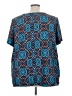 East5th Blue Short Sleeve Blouse Size 4X - photo 2