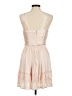 Aqua 100% Polyester Tan Cocktail Dress Size M - photo 2