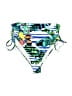 Red Carter Print Blue Swimsuit Bottoms Size S - photo 1