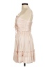 Aqua 100% Polyester Tan Cocktail Dress Size M - photo 5