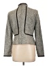 White House Black Market 100% Polyester Tweed Gray Blazer Size 12 - photo 2