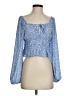 H&M Blue 3/4 Sleeve Blouse Size S - photo 1