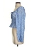 H&M Blue 3/4 Sleeve Blouse Size S - photo 5