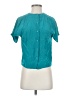 Courtenay Teal Short Sleeve Blouse Size 2 Petite - photo 1