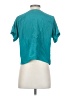 Courtenay Teal Short Sleeve Blouse Size 2 Petite - photo 2