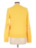Tory Burch 100% Cashmere Solid Yellow Cashmere Pullover Sweater Size L - photo 2