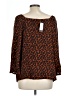 J.Jill Brown 3/4 Sleeve Blouse Size L - photo 2