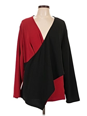 Shein Curve Long Sleeve Blouse (view 1)