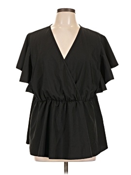 Shein Curve Short Sleeve Blouse