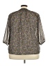 MASON & BELLE 100% Polyester Silver 3/4 Sleeve Blouse Size 3X - photo 2