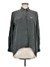 Acrobat 100% Silk Gray Long Sleeve Silk Top Size M - photo 1