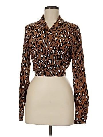 Diane von Furstenberg Long Sleeve Silk Top (view 1)