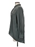 Acrobat 100% Silk Gray Long Sleeve Silk Top Size M - photo 5