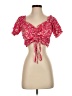 Shein Pink Short Sleeve Blouse Size S - photo 1