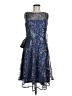 JS Collections 100% Polyester Stars Blue Cocktail Dress Size 6 - photo 1