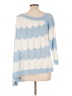 Shein Curve 100% Acrylic Chevron-herringbone Blue Pullover Sweater Size 18 Plus (3) - photo 2