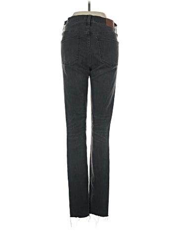 Madewell Tall 9" Mid-Rise Skinny Jeans in Black Sea (view 2)