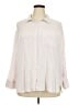 Torrid Stripes Ivory White 3/4 Sleeve Button-Down Shirt Size 3X Plus (3) - photo 1