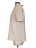 Jodifl 100% Polyester Ivory Short Sleeve Blouse Size S - photo 5