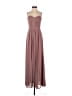 H&M 100% Polyester Brown Cocktail Dress Size 4 - photo 1