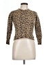 J.Crew 100% Cashmere Animal Print Tan Cashmere Pullover Sweater Size L - photo 1