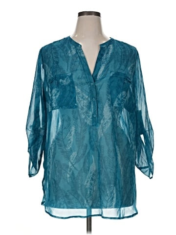 Apt. 9 3/4 Sleeve Blouse (view 1)