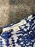 Fun2Fun 100% Rayon Print Blue 3/4 Sleeve Button-Down Shirt Size M - photo 7