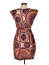 Charlotte Ronson 100% Polyester Graphic Multi Color Brown Cocktail Dress Size 4 - photo 2
