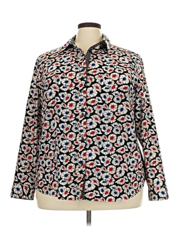 Jones New York Signature Long Sleeve Blouse (view 1)