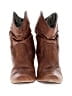 bc 100% Leather Brown Ankle Boots Size 8 1/2 - photo 2