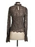 Eri + Ali Gray Long Sleeve Blouse Size S - photo 2